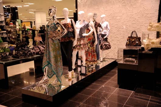 An example of a mannequin display in Debenhams.